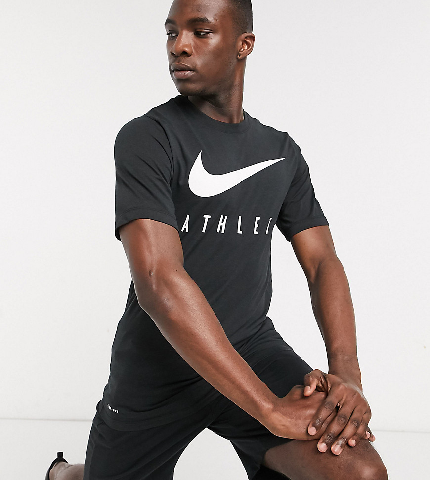 Nike Training Tall - Dri-Fit - T-shirt sportiva nera-Nero