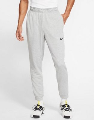 Nike Training Tall Dri-FIT tapered fleece joggers in grey