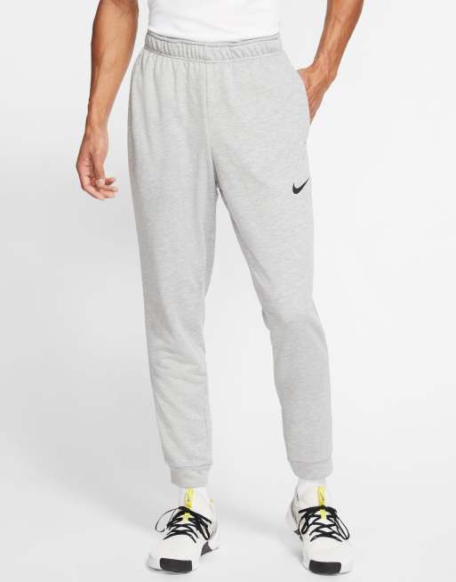 Nike Training Tall Dri-FIT tapered fleece joggers in grey | ASOS