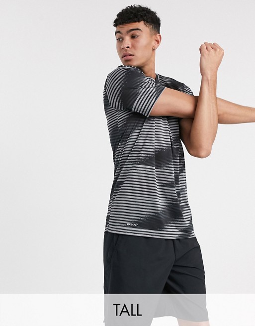 Nike Training Tall printed t-shirt in black