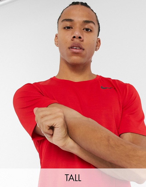 Nike Training Tall superset t-shirt in red