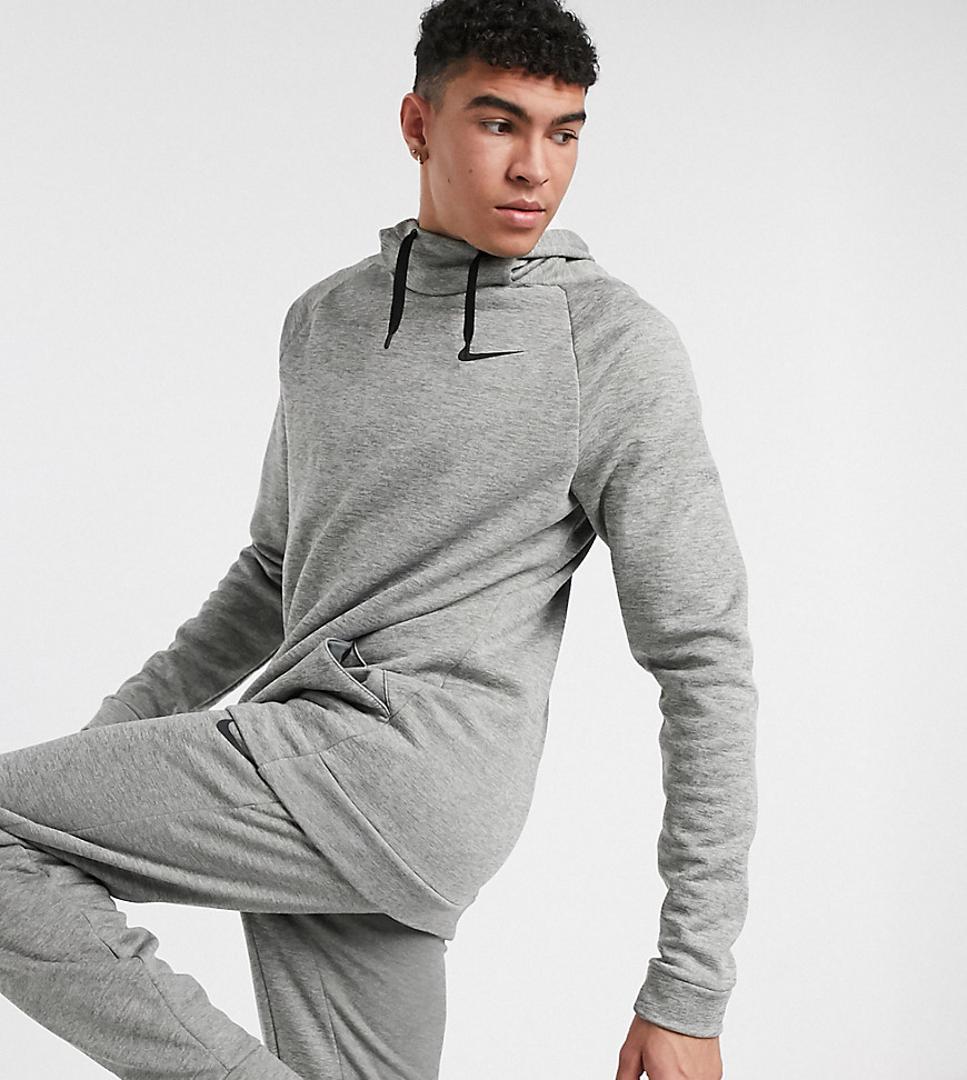 Nike Training Tall therma hoodie in grey marl