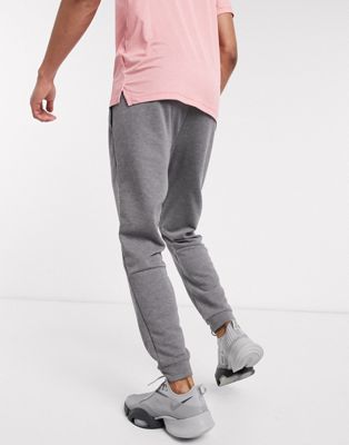 nike training tapered joggers in charcoal
