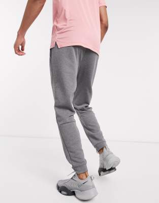 nike training tapered joggers in grey