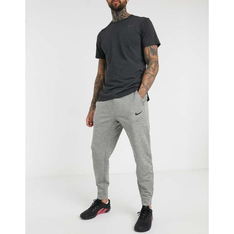 Nike Training tapered joggers in grey marl ASOS