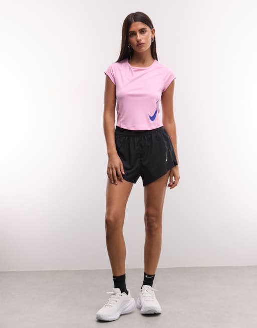 Nike Training Tempo top in pink, 2 of 4
