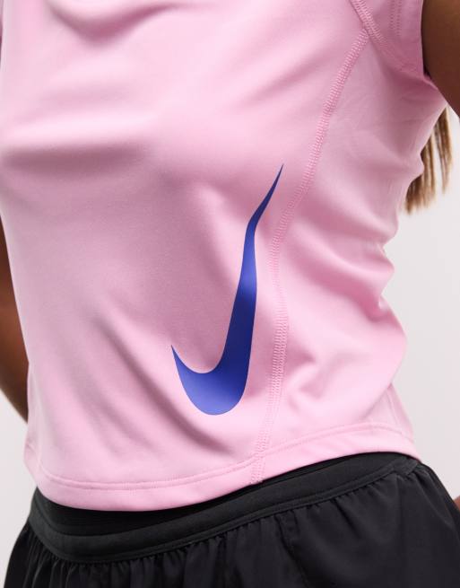 Nike Training Tempo top in pink, 3 of 4