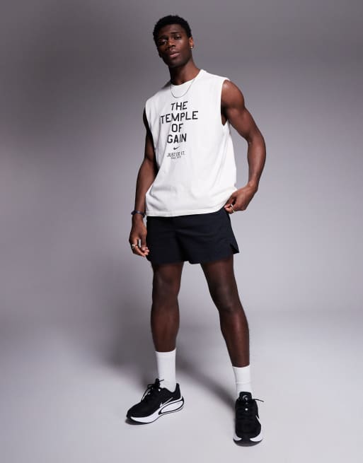 Nike Training - The Temple Of Gain - Canotta bianca con grafica, 2 di 4