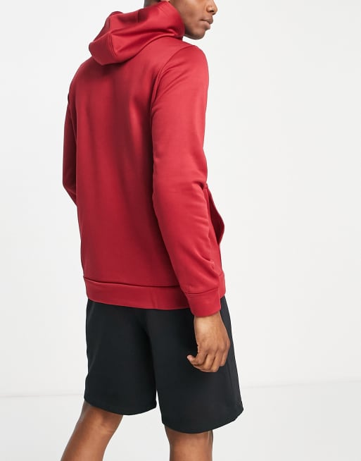 Nike Training Therma FIT 6MO HBR logo fleece hoodie in berry red