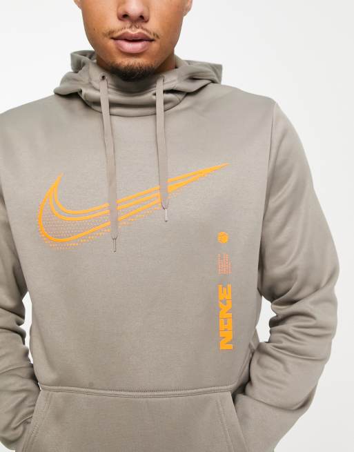 Nike hbr swoosh discount overhead hoodie orange