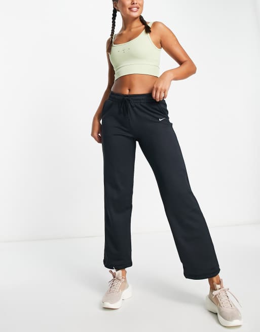 Nike black wide leg high waist joggers