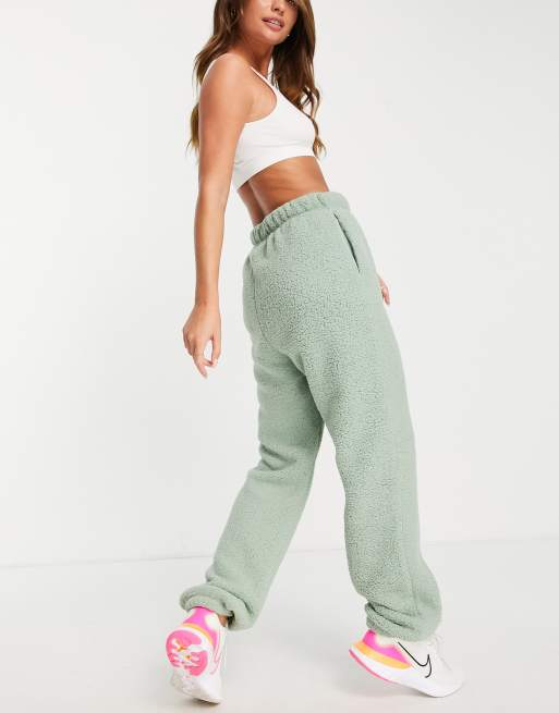 Nike Training Therma-FIT cozy fleece joggers in mint green