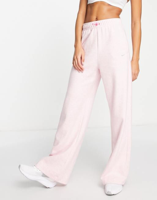 Nike Training Therma FIT cozy wide joggers in pink ASOS