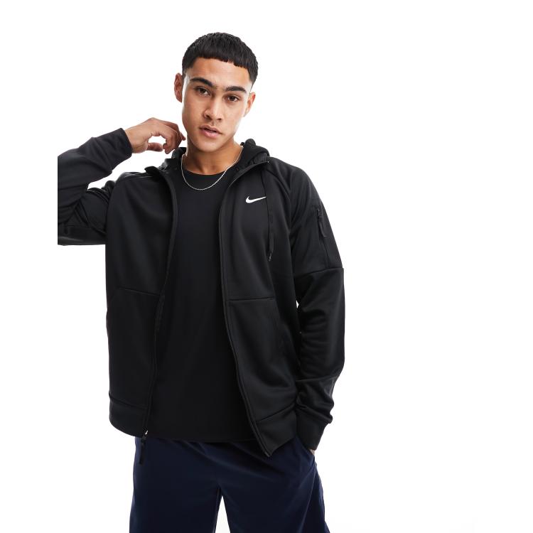 Nike Training Therma FIT full zip hoodie in black ASOS