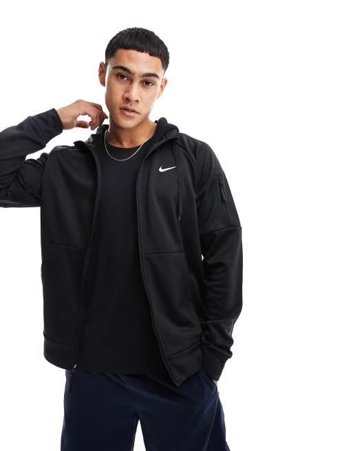 Nike Training Therma FIT full zip hoodie in black ASOS