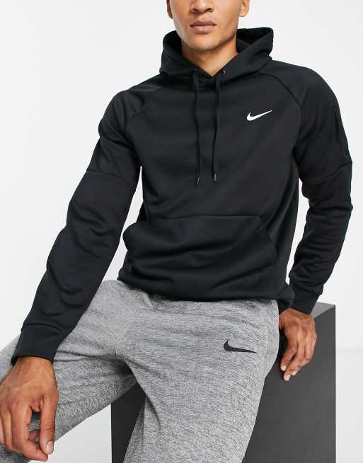 Black nike deals therma hoodie