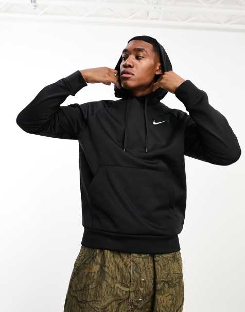 Nike hoodie hotsell mens black