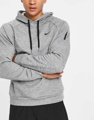 Nike Pullover Hoodie Dri Fit Sz Medium Sweatshirt Gray Therma Fit