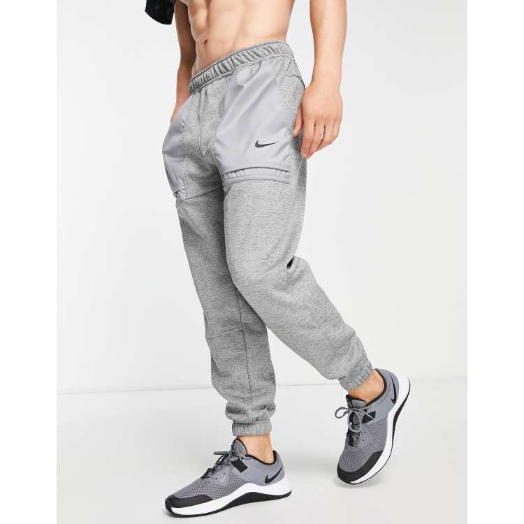 Nike Training Therma-FIT novelty tapered joggers in grey