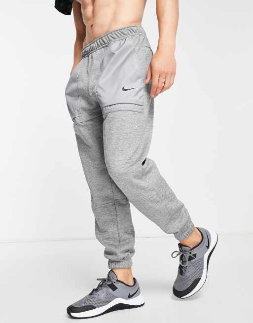 Grey nike sweatpants tapered hot sale