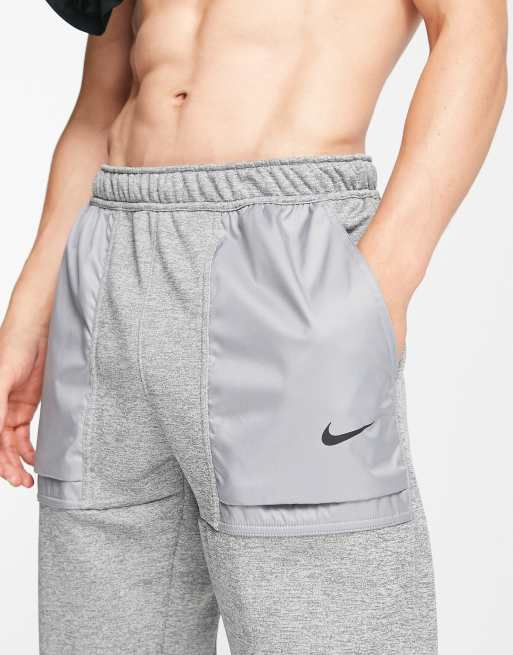 Nike Yoga Therma-FIT shorts in grey