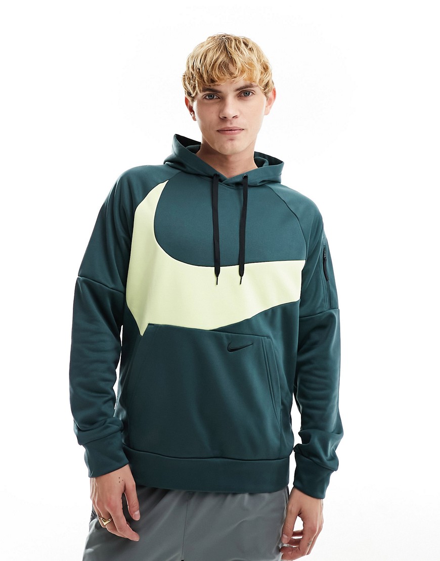 Nike Training Therma- FIT Swoosh hoodie in deep green