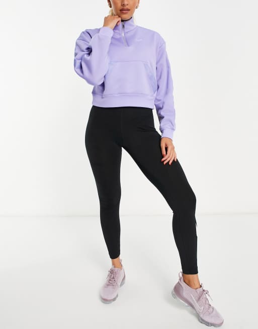 Nike lilac half zip sale