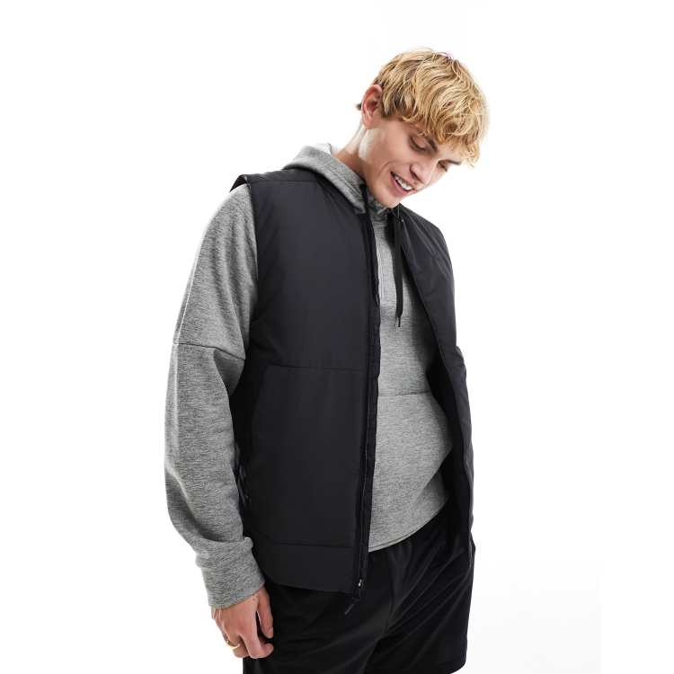 Nike Training Therma-FIT Unlimited fleece gilet black ASOS