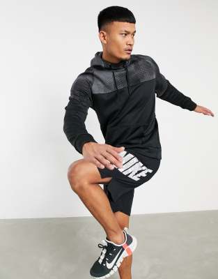 Nike Training therma hoodie in black