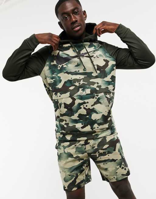 Green camo 2025 nike hoodie