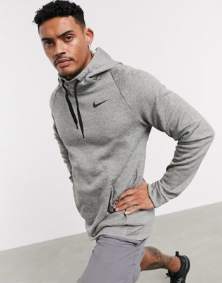nike training therma hoodie grey