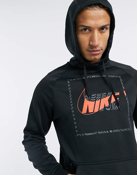 Men's Designer Hoodies | Printed Nike Marble Swoosh Therma Hoodie