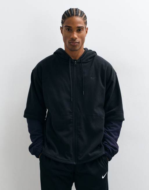 Nike Training Therma polaire sweat à capuche zippé noir, 4 de 5