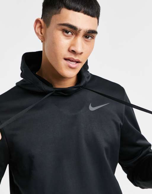 Black nike best sale therma hoodie