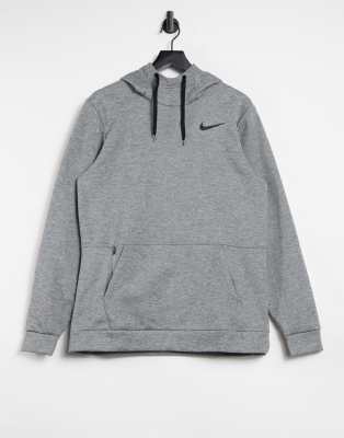 nike training therma hoodie grey