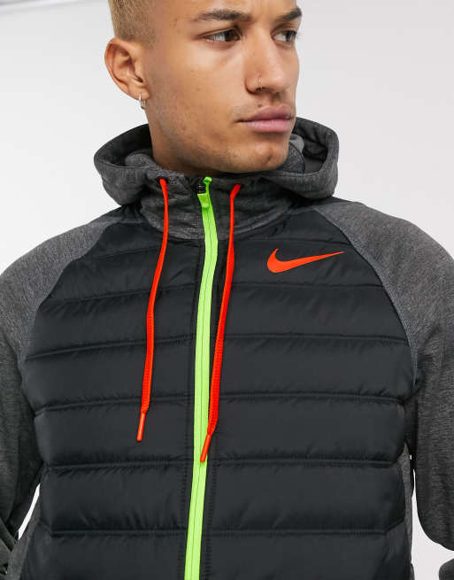 Veste nike discount therma gris orange