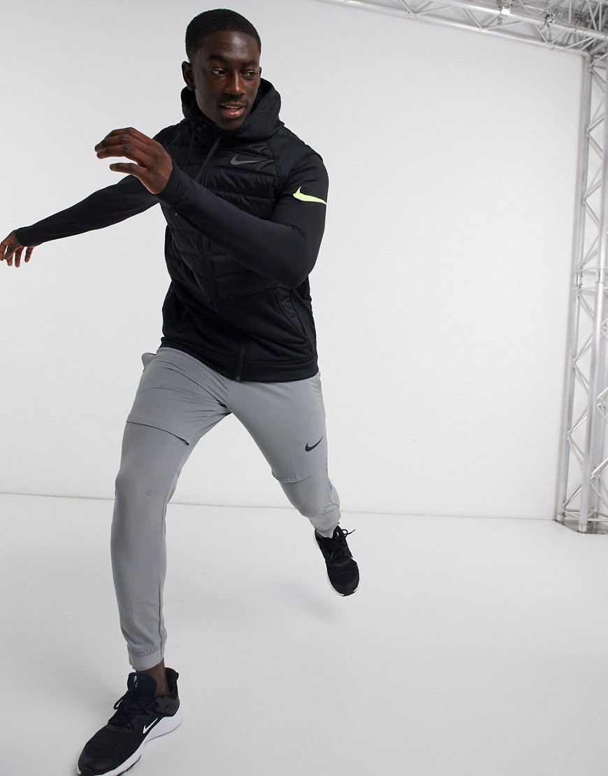 Nike Therma Winterized Padded Vest In Black