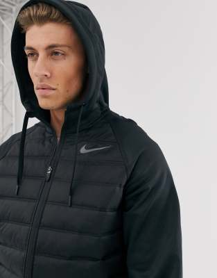 black nike zip up jacket