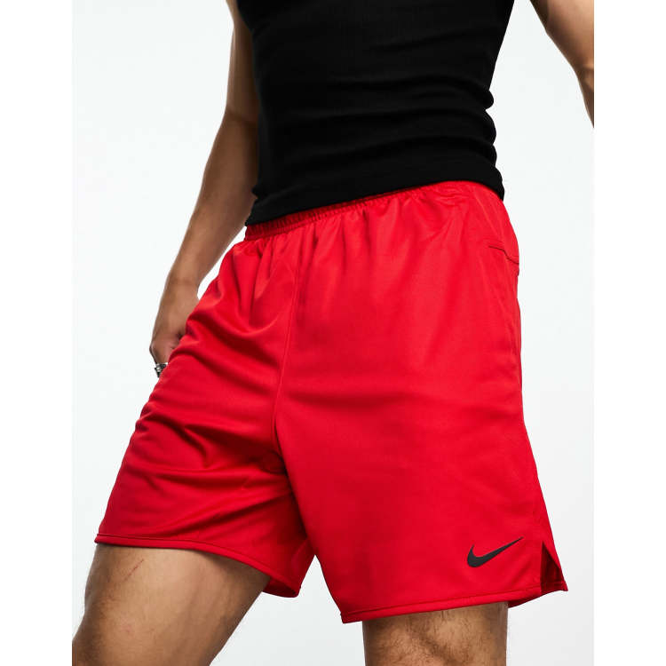 Red nike sale running shorts