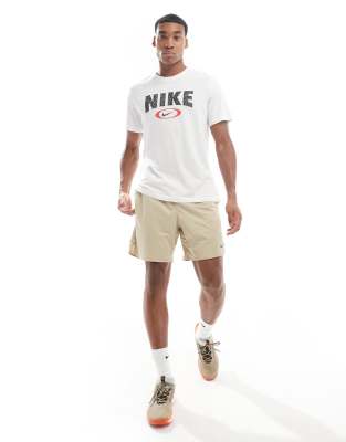 asos Nike Training Totality Dri-FIT knit 7inch shorts in light khaki