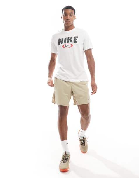 Nike Training Totality Dri-FIT knit 7inch shorts in light khaki - view 1