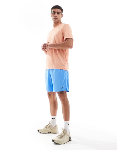 Nike Training - Totality Dri-FIT - Pantaloncini in maglia blu da 7" - view 1