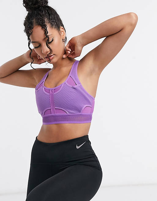 Sportswear Nike Training Ultrabreathe bra in purple 