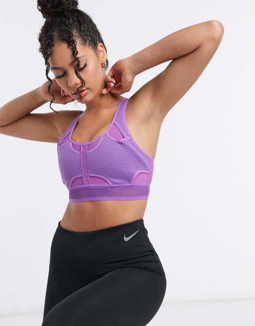 Nike Training Ultrabreathe bra in purple, 4 of 4