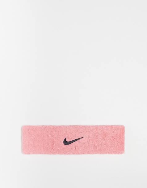 Nike Training - Uniseks hoofdband met swoosh-logo in roze - view 1