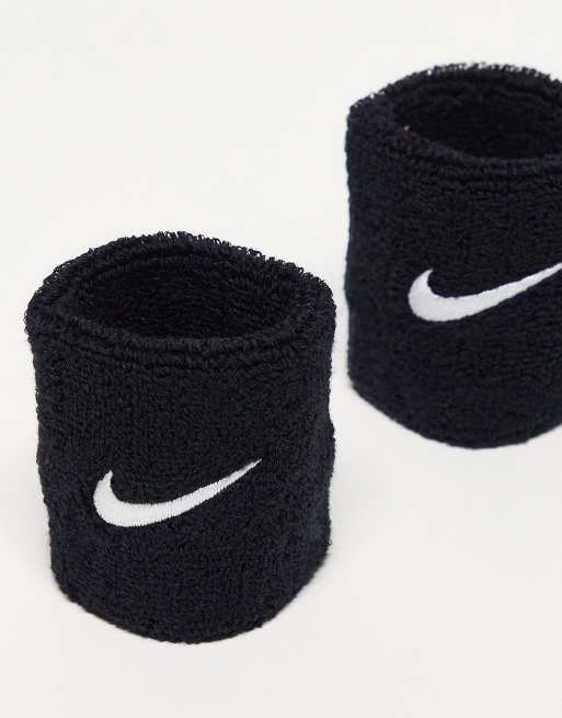 Nike Training - Uniseks polsbandjes met swoosh-logo in zwart, 3 van 4