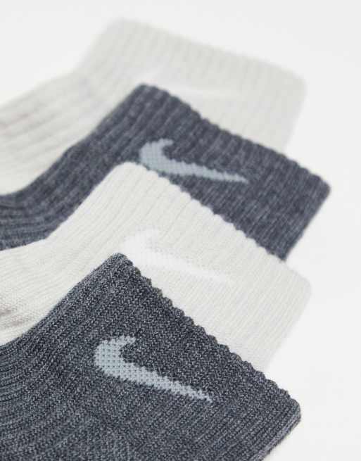 Nike socks with grey hot sale swoosh