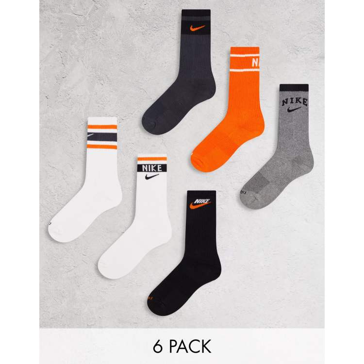 White and orange nike clearance socks