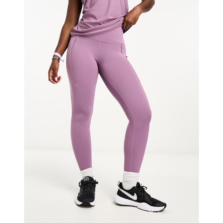 adidas Yoga Studio Gathered 7/8 Leggings - Purple