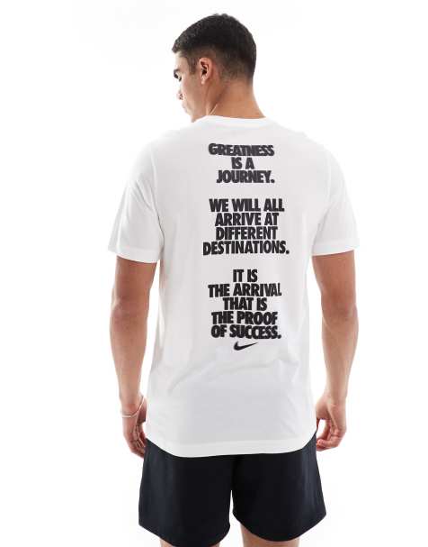Nike Training - Verbiage - Hvid T-shirt med print på ryggen - view 1